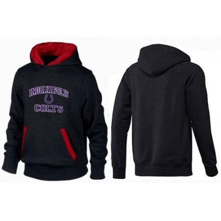 Indianapolis Colts Heart & Soul Pullover Hoodie Black & Red
