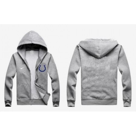 Nike Indianapolis Colts Authentic Logo Hoodie Grey