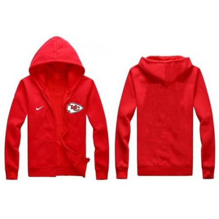 Nike Kansas City Chiefs Authentic Logo Hoodie Red