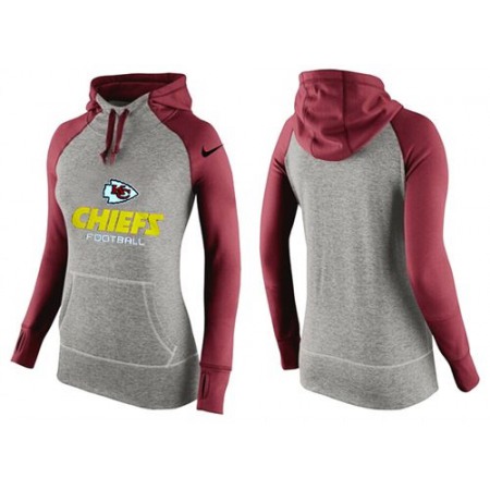 Women's Nike Kansas City Chiefs Performance Hoodie Grey & Red_2