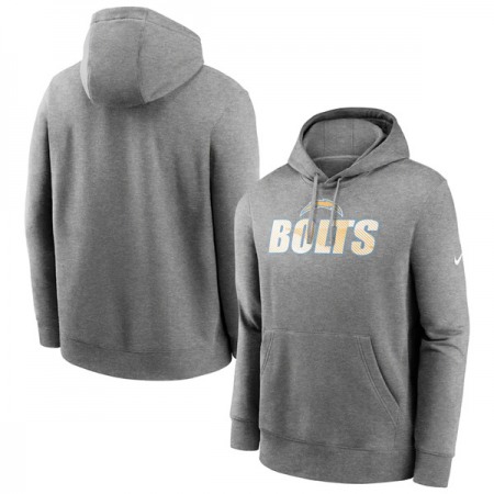 Men's Los Angeles Chargers Heathered Charcoal Fan Gear Local Club Pullover Hoodie