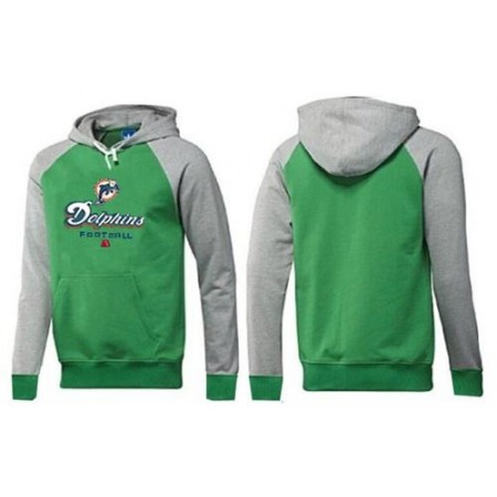 Miami Dolphins Critical Victory Pullover Hoodie Green & Grey