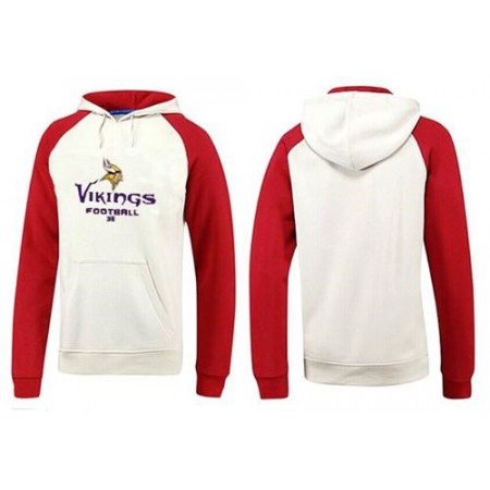Minnesota Vikings Critical Victory Pullover Hoodie White & Red