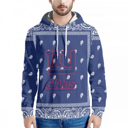 Men's New York Giants Blue Pullover Hoodie