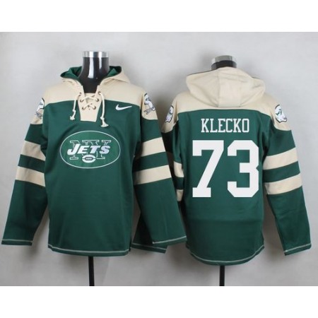 New York Jets #73 Joe Klecko Green Sawyer Hoodie Sweatshirt NFL Hoodie