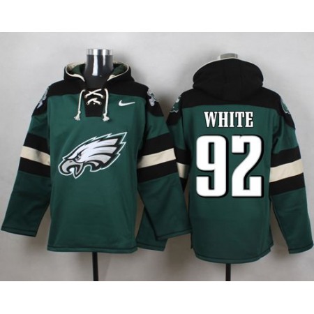 Nike Eagles #92 Reggie White Midnight Green Player Pullover NFL Hoodie