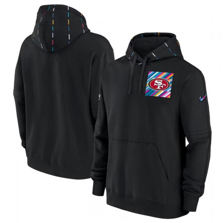 Men's San Francisco 49ers Black 2023 Crucial Catch Club Pullover Hoodie