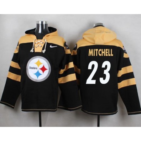 Nike Steelers #23 Mike Mitchell Black Player Pullover NFL Hoodie