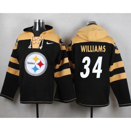 Nike Steelers #34 DeAngelo Williams Black Player Pullover NFL Hoodie