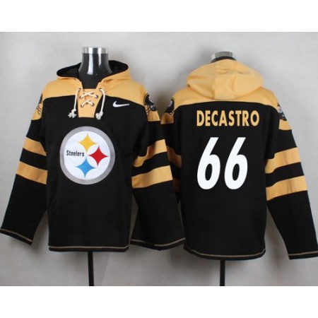 Nike Steelers #66 David DeCastro Black Player Pullover NFL Hoodie