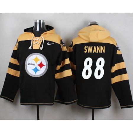 Nike Steelers #88 Lynn Swann Black Player Pullover NFL Hoodie