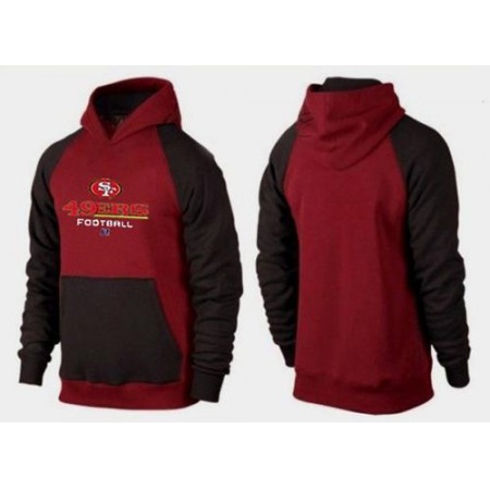 San Francisco 49ers Critical Victory Pullover Hoodie Burgundy Red & Black