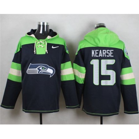 Nike Seahawks #15 Jermaine Kearse Steel Blue Player Pullover NFL Hoodie