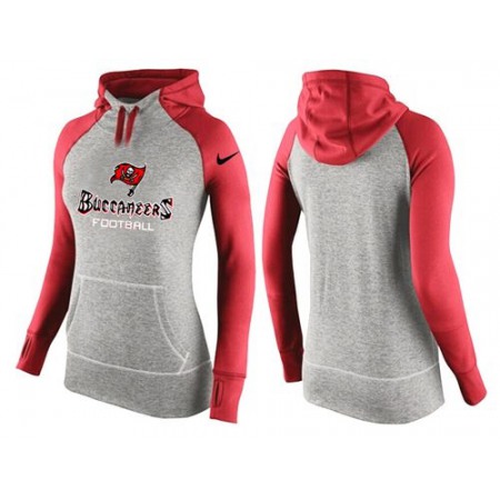 Women's Nike Tampa Bay Buccaneers Performance Hoodie Grey & Red_1