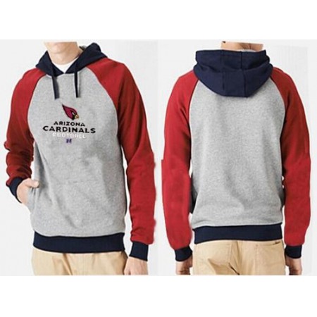 Arizona Cardinals Critical Victory Pullover Hoodie Grey Red