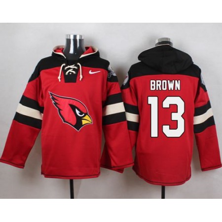 Nike Cardinals #13 Jaron Brown Red Player Pullover NFL Hoodie