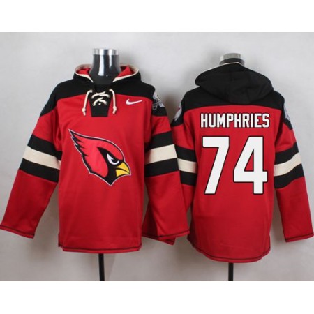Nike Cardinals #74 D.J. Humphries Red Player Pullover NFL Hoodie