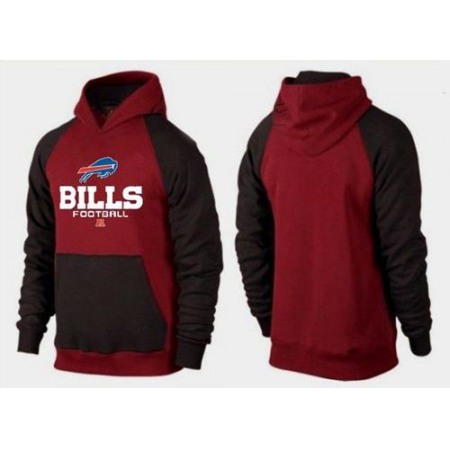 Buffalo Bills Critical Victory Pullover Hoodie Burgundy Red & Black