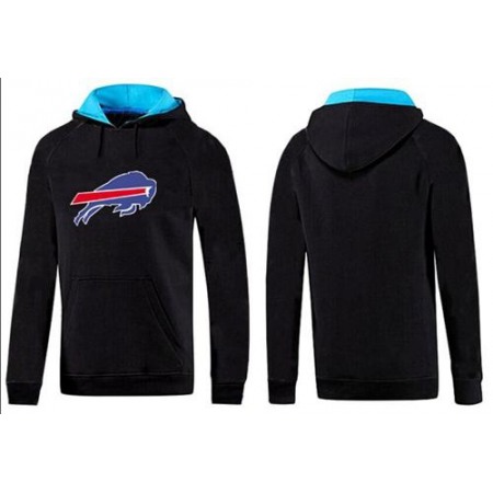 Buffalo Bills Logo Pullover Hoodie Black & Blue