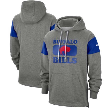 Men's Buffalo Bills 2019 Grey Fan Gear Historic Pullover Hoodie