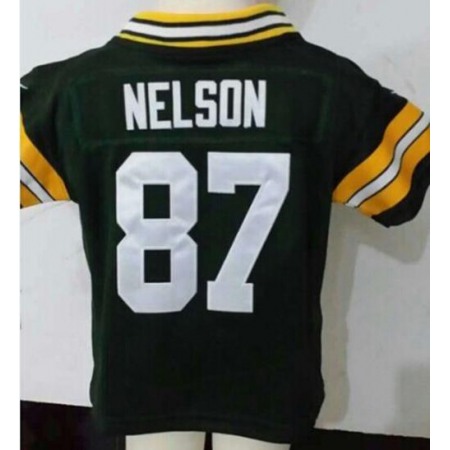 Toddler Nike Packers #87 Jordy Nelson Green Team Color Stitched NFL Elite Jersey