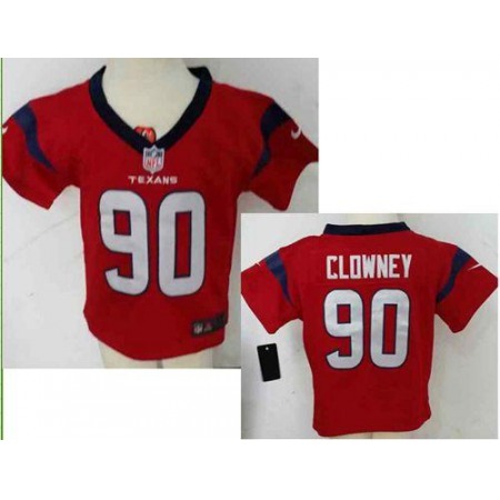 Toddler Nike Texans #90 Jadeveon Clowney Red Alternate Stitched NFL Elite Jersey