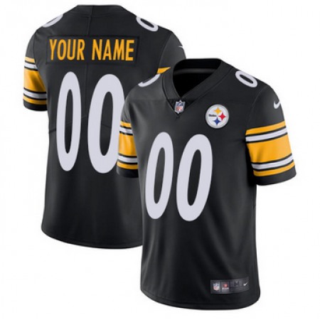 Toddlers Pittsburgh Steelers Customized Black Vapor Untouchable Limited Stitched Football Jersey