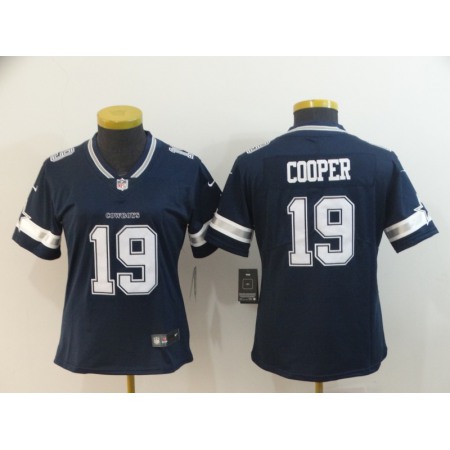 Women's Dallas Cowboys #19 Amari Cooper Navy Vapor Untouchable Limited Stitched NFL Jersey