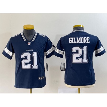 Women's Dallas Cowboys #21 Stephon Gilmore Navy Vapor Untouchable Stitched Football Jersey(Run Small