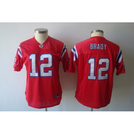 Women's New England Patriots #12 Tom Brady Red Limited Stitched NFL Jersey