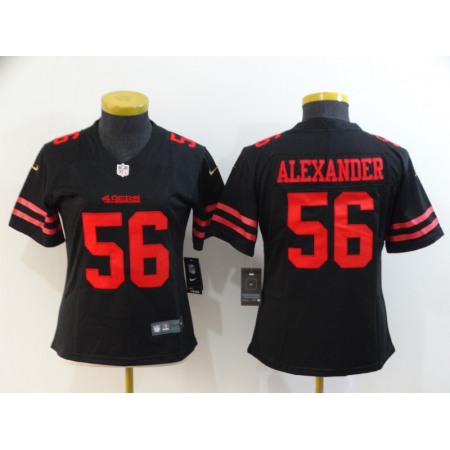 Women's NFL San Francisco 49ers #56 Kwon Alexander Black Vapor Untouchable Limited Stitched Jersey(Run Small)