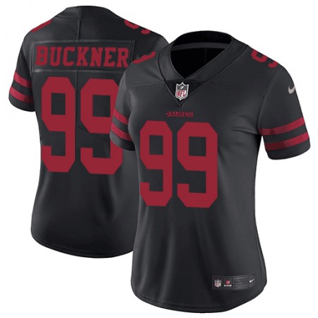 Women's NFL San Francisco 49ers #99 DeForest Buckner Black Vapor Untouchable Limited Stitched Jersey