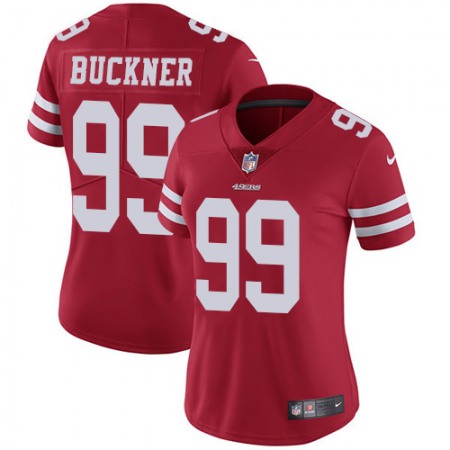 Women's NFL San Francisco 49ers #99 DeForest Buckner Red Vapor Untouchable Limited Stitched Jersey