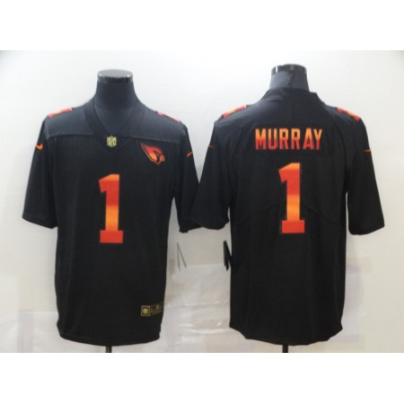 Men's Arizona Cardinals #1 Kyler Murray 2020 Black Fashion Limited Stitched Jersey