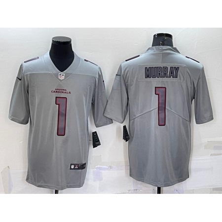 Men's Arizona Cardinals #1 Kyler Murray Grey Atmosphere Fashion Stitched Jersey