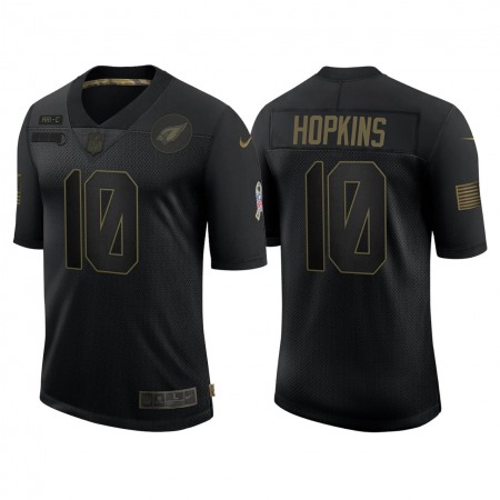 Men's Arizona Cardinals #10 DeAndre Hopkins 2020 Black Salute To Service Limited Stitched Jersey