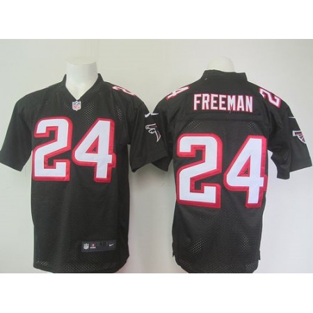 Nike Falcons #24 Devonta Freeman Black Alternate Men's Stitched NFL Elite Jersey