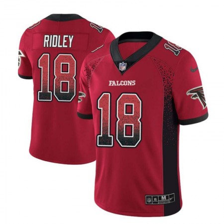 Men's Atlanta Falcons #18 Calvin Ridley Red 2018 Drift Fashion Color Rush Limited Stitched NFL Jersey