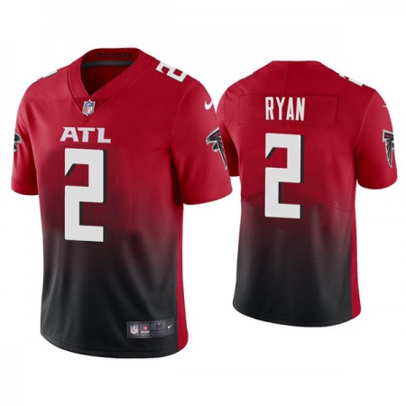 Men's Atlanta Falcons #2 Matt Ryan 2020 Red 2nd Alternate Vapor Limited NFL Stitched NFL Jersey