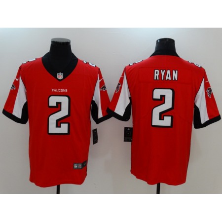 Men's Atlanta Falcons #2 Matt Ryan Red Vapor Untouchable Player Limited Jersey