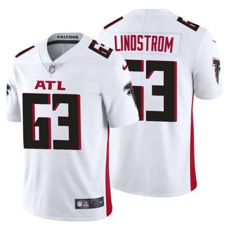 Men's Atlanta Falcons #63 Chris Lindstrom New White Vapor Untouchable Limited Stitched NFL Jersey
