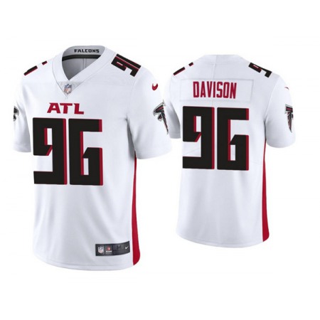 Men's Atlanta Falcons #96 Tyeler Davison New White Vapor Untouchable Limited Stitched NFL Jersey