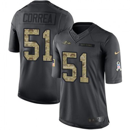 Nike Ravens #51 Kamalei Correa Black Men's Stitched NFL Limited 2016 Salute to Service Jersey