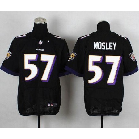 Nike Ravens #57 C.J. Mosley Black Alternate Men's Stitched NFL New Elite Jersey