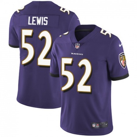 Men's Baltimore Ravens #52 Ray Lewis Purple Vapor Untouchable Limited NFL Jersey