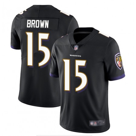 Men's Baltimore Ravens #15 Marquise Brown Black Vapor Untouchable Limited NFL Jersey