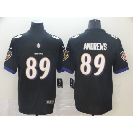 Men's Baltimore Ravens #89 Mark Andrews Black Vapor Untouchable Limited NFL Jersey