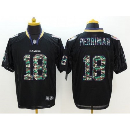 Nike Ravens #18 Breshad Perriman Men's Stitched NFL Elite Camo Fashion Jersey