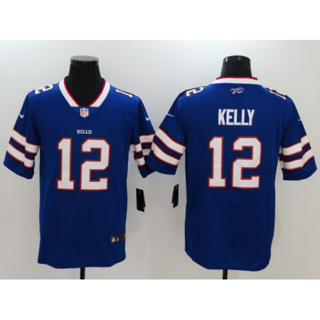 Men's Buffalo Bills #12 Jim Kelly Blue Vapor Untouchable Limited Jersey