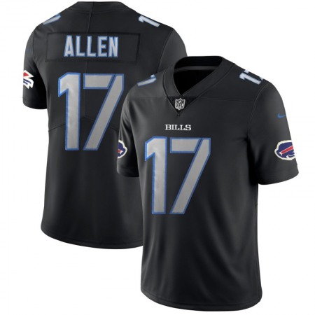 Men's Buffalo Bills #17 Josh Allen Black 2018 Impact Limited Stitched NFL Jersey